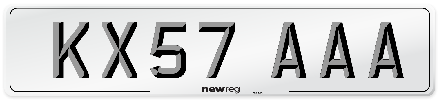 KX57 AAA Number Plate from New Reg